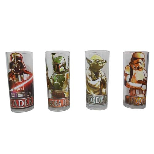 Star Wars Characters with Names 10 oz. Tumbler 4-Pack